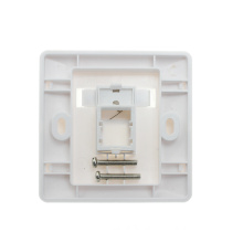 Clear eco-friendly 1port outlet faceplate